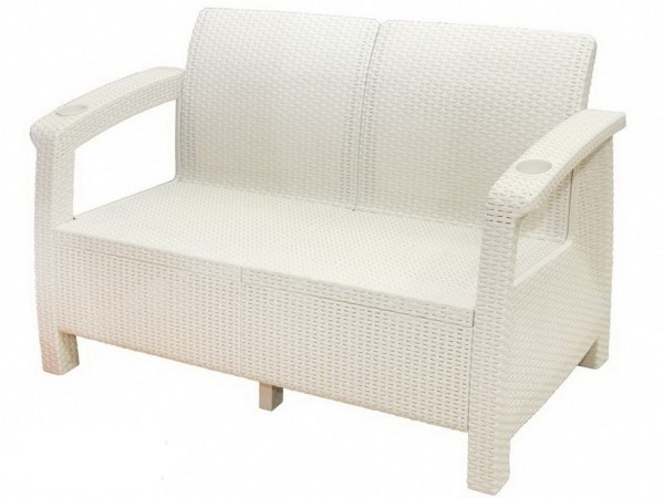 Двухместный диван Yalta Sofa Seаt белый купить в Павловском Посаде