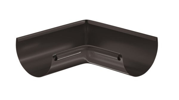 Водосток Aquasistem, система 125x90 - Угол желоба, внутренний 90° RR 32 Тёмно-Коричневый купить в Павловском Посаде