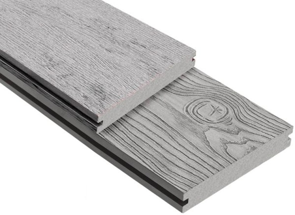 Террасная доска ДПК Outdoor 3D полнотелая STORM/OCEAN GREY серая микс купить в Павловском Посаде