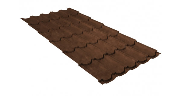 Металлочерепица квинта плюс 0,45 Safari Twincolor Brown купить в Павловском Посаде