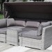 Диван-Трансформер AFINA плетеный из иск. ротанга AFM-320G Grey купить в Павловском Посаде