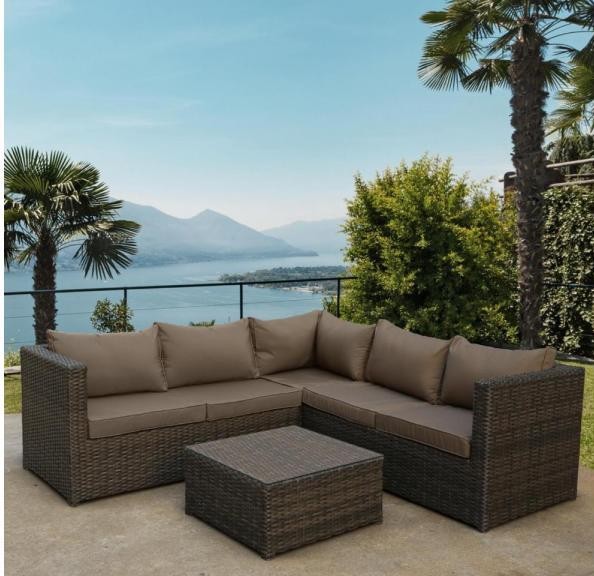 Комплект мебели AFINA плетеной из иск. ротанга YR825A Brown/Beige купить в Павловском Посаде