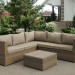 Комплект мебели AFINA плетеной из иск. ротанга YR825B Beige купить в Павловском Посаде