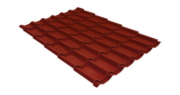 Металлочерепица классик 0,5 Satin RAL 3009 оксидно-красный купить в Павловском Посаде