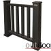 Ограждение из ДПК Outdoor Классик 3D STORM чёрный купить в Павловском Посаде