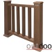 Ограждение из ДПК Outdoor Классик 3D STORM коричневый микс купить в Павловском Посаде