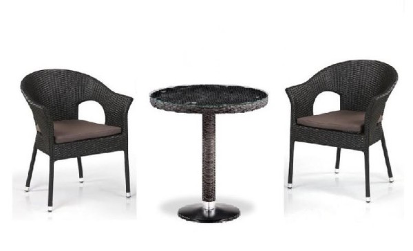 Комплект плетеной мебели AFINA из иск. ротанга T601/Y79A-W53 Brown 2Pcs купить в Павловском Посаде