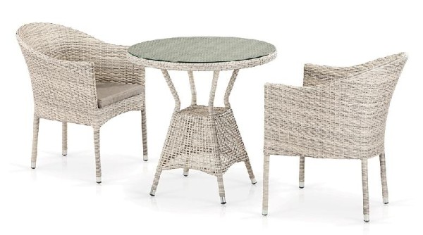 Комплект плетеной мебели AFINA из иск. ротанга T705ANT/Y350-W85 Latte 2Pcs купить в Павловском Посаде