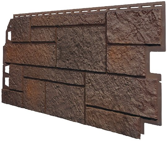 Фасадная панель VOX Sandstone (Сандстоун) темно коричневый купить в Павловском Посаде