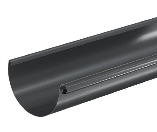 Водосток Aquasistem, система 150/100 - Водосточный желоб 3.00м RAL 7024 Тёмно-серый купить в Павловском Посаде